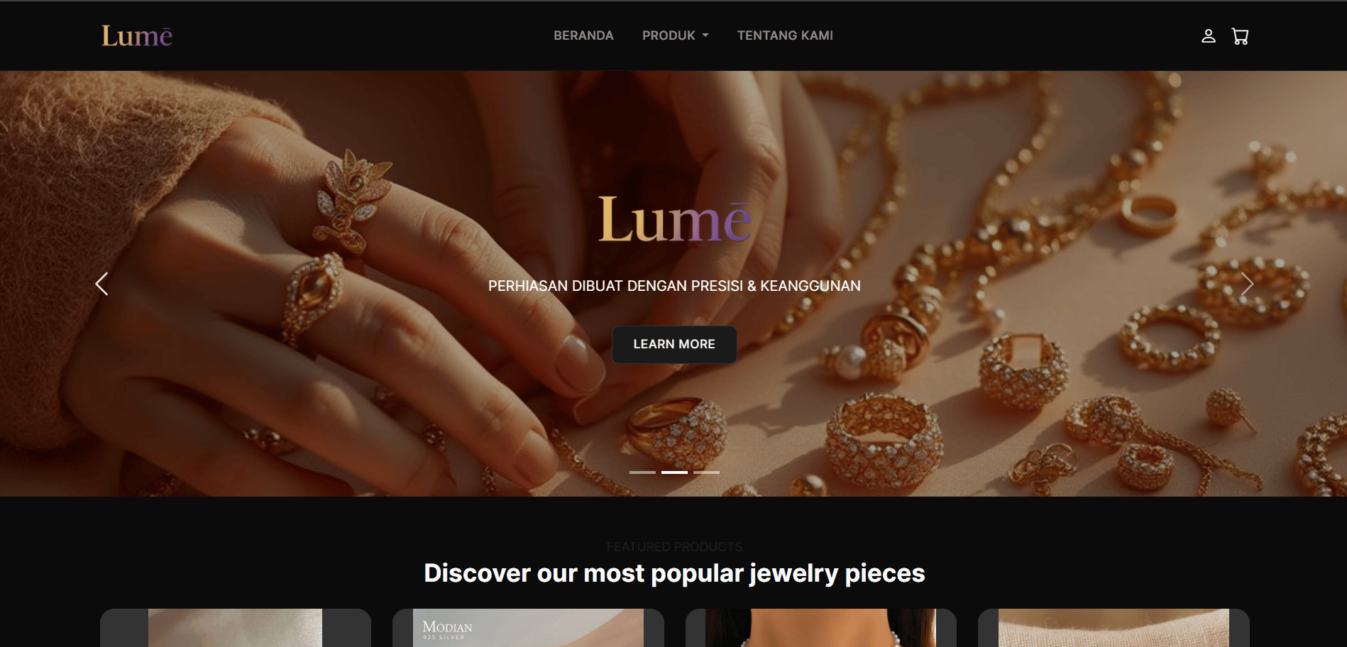 Lume - Ecommerce Jewelry