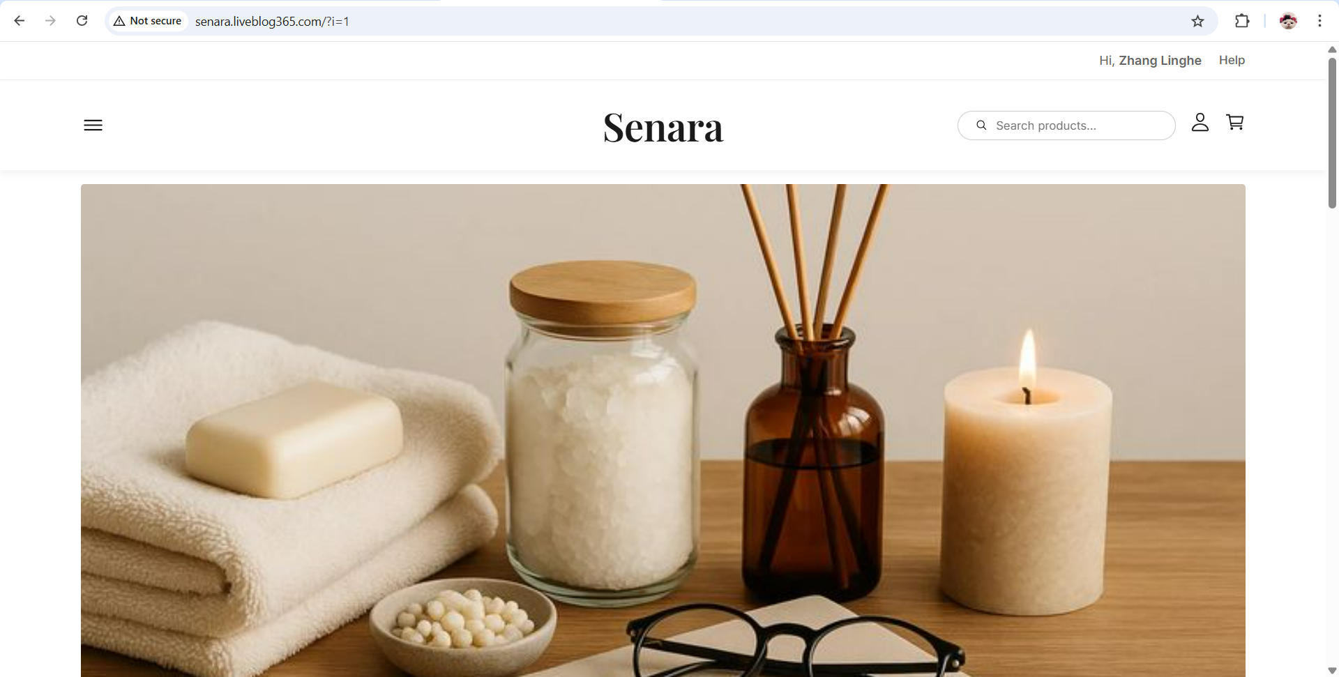 E-Commerce Senara Lilin Aromaterapi