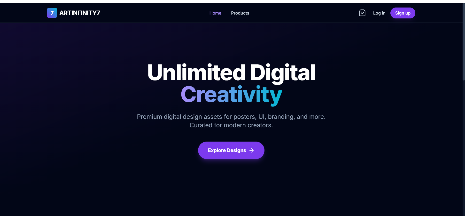 Website E-commerce Design Kreatif