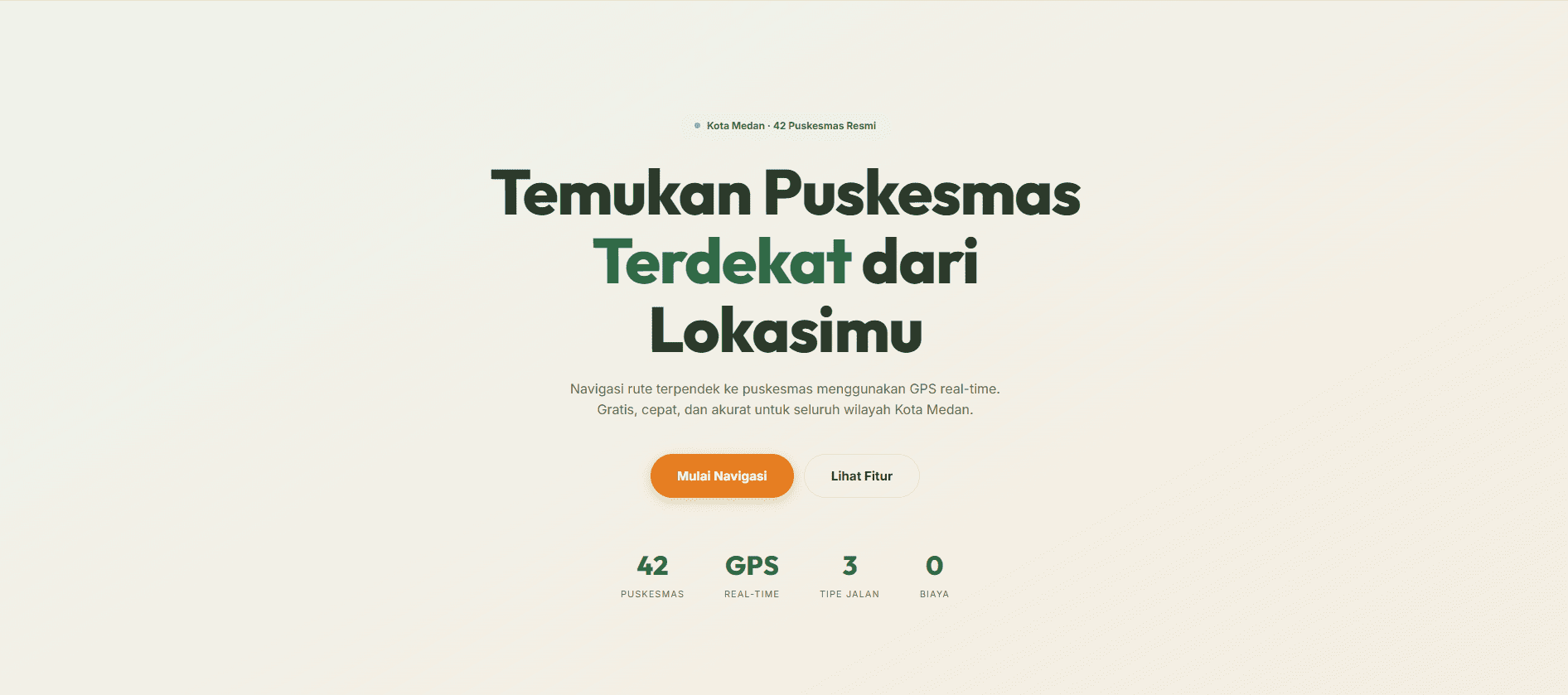 MedanSehat - Pemetaan Rute Area Layanan Fasilitas Publik