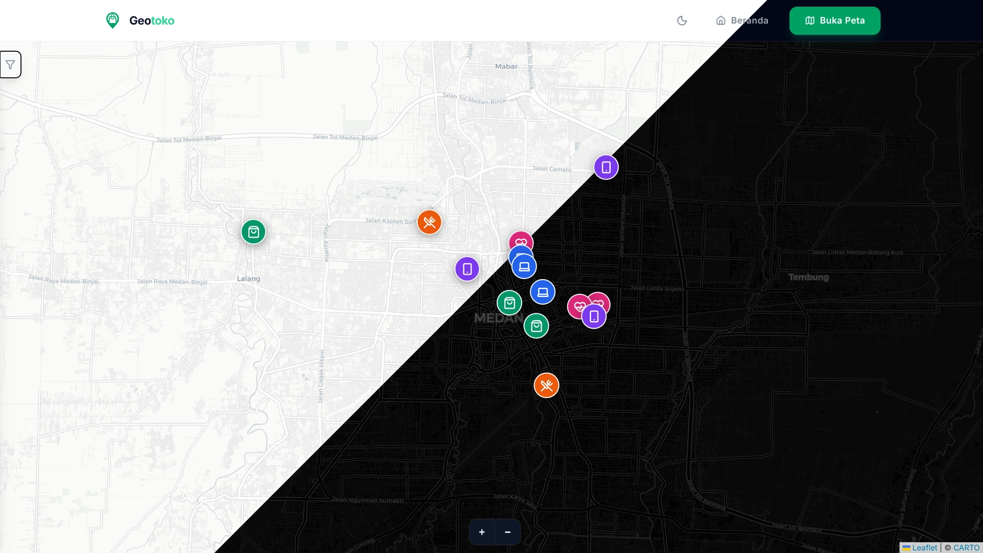 Screenshot 6 dari project Geotoko: Peta Toko Tokopedia Medan
