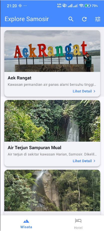 Screenshot 19 dari project PENGEMBANGAN SISTEM INFORMASI GEOGRAFIS PEMETAAN WISATA DAN PERHOTELAN DI KABUPATEN SAMOSIR DENGAN FITUR REKOMENDASI TERDEKAT DAN RUTE OTOMATIS TERINTEGRASI BERBASIS WEB DAN MOBILE