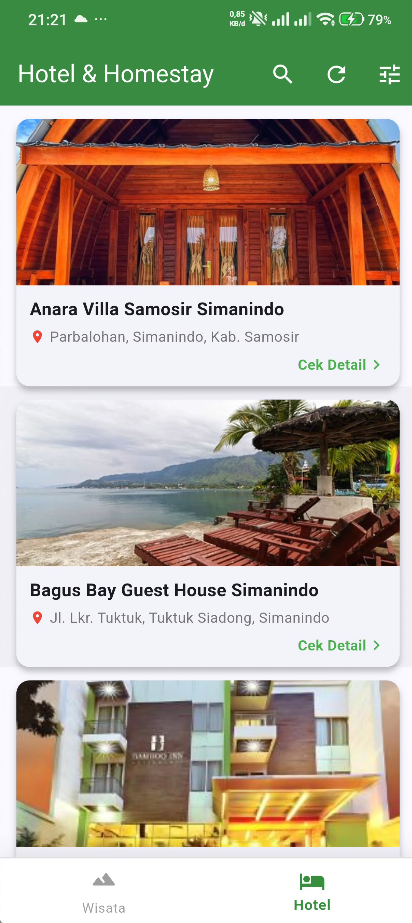 Screenshot 20 dari project PENGEMBANGAN SISTEM INFORMASI GEOGRAFIS PEMETAAN WISATA DAN PERHOTELAN DI KABUPATEN SAMOSIR DENGAN FITUR REKOMENDASI TERDEKAT DAN RUTE OTOMATIS TERINTEGRASI BERBASIS WEB DAN MOBILE