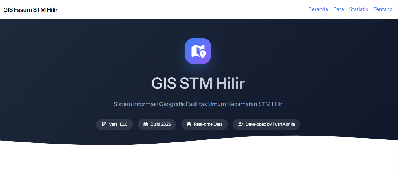 Thumbnail project Sistem Informasi Geografis Persebaran Fasilitas Umum di Kecamatan STM Hilir
