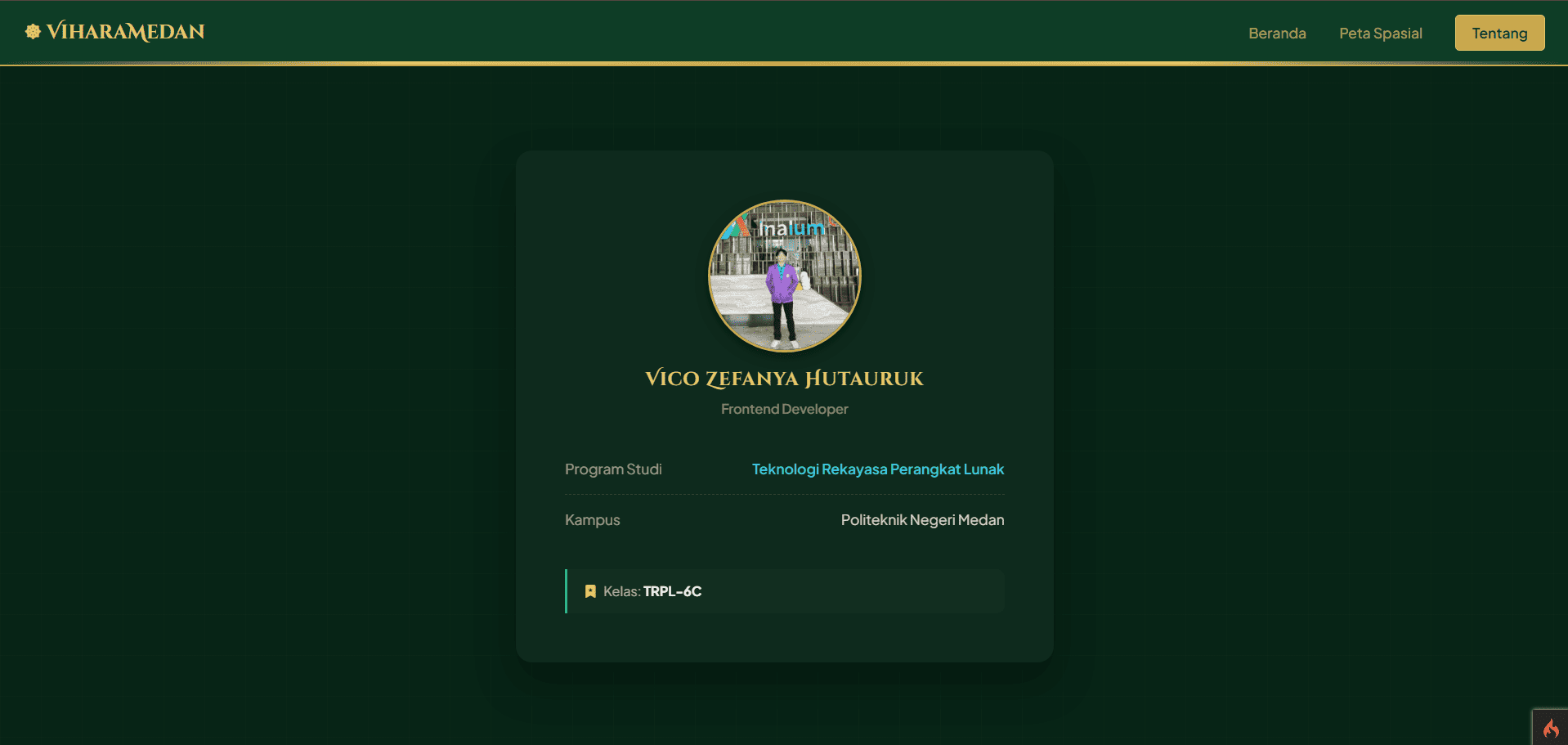 Screenshot 6 dari project ViMap -  Pemetaan Rumah Ibadah Vihara Di Kota Medan
