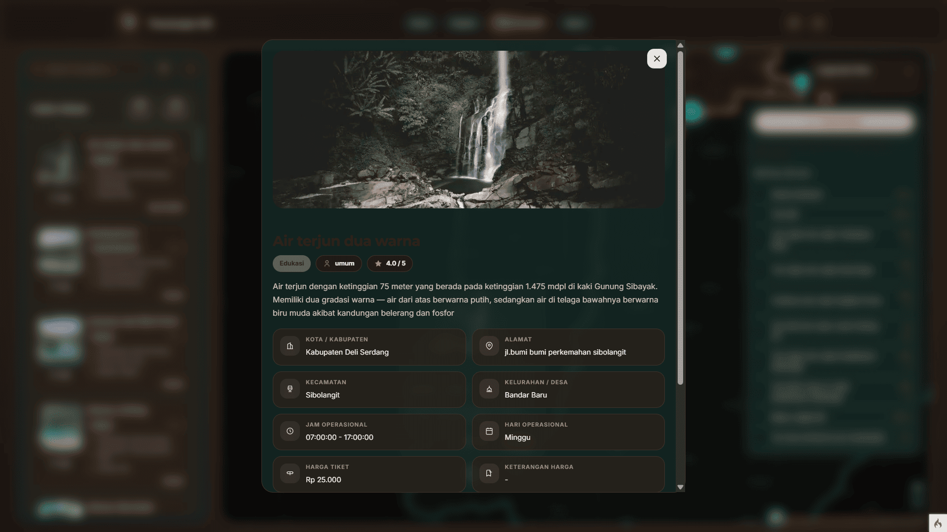 Screenshot 9 dari project SIG Pemetaan Tempat Wisata Di Daerah Kota Medan & Kabupaten Deli Serdang