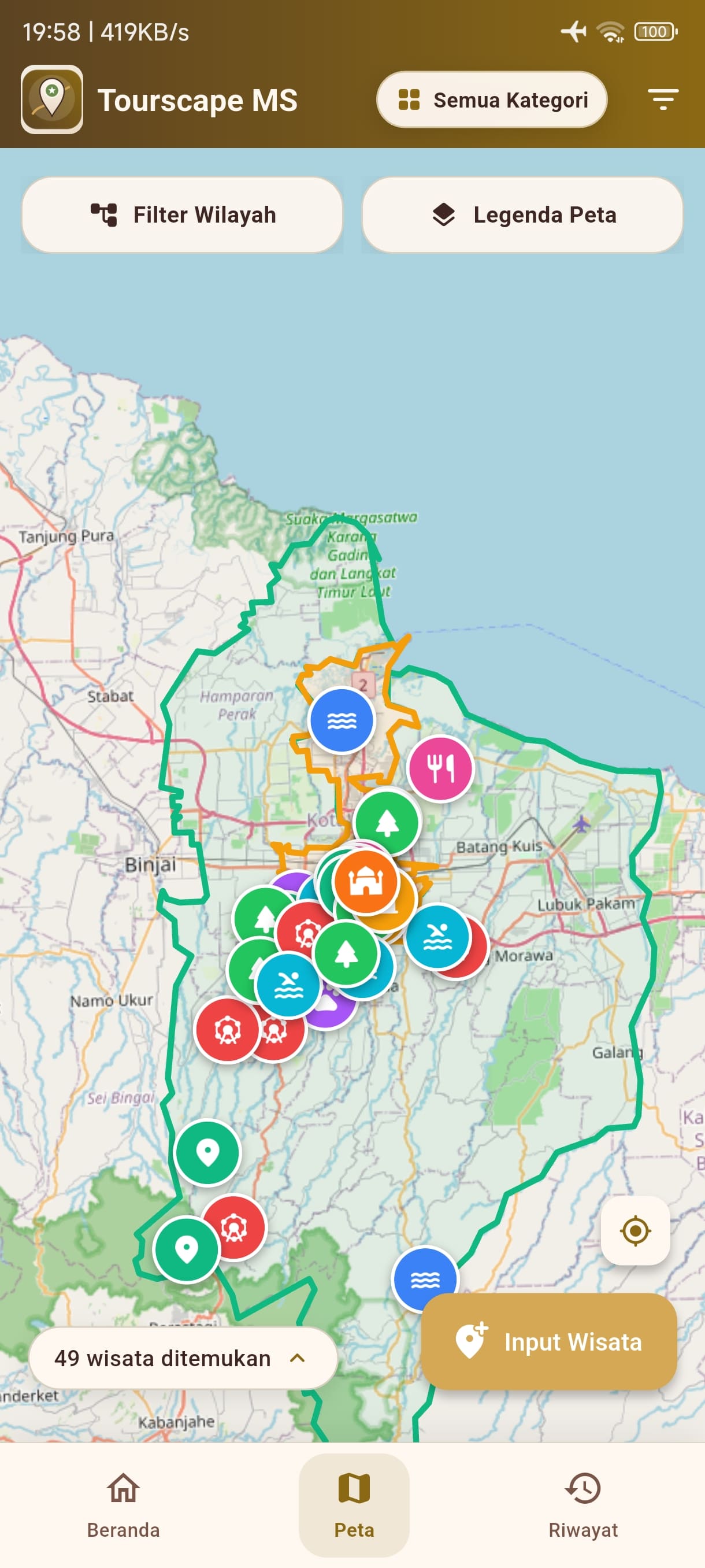 Screenshot 11 dari project SIG Pemetaan Tempat Wisata Di Daerah Kota Medan & Kabupaten Deli Serdang
