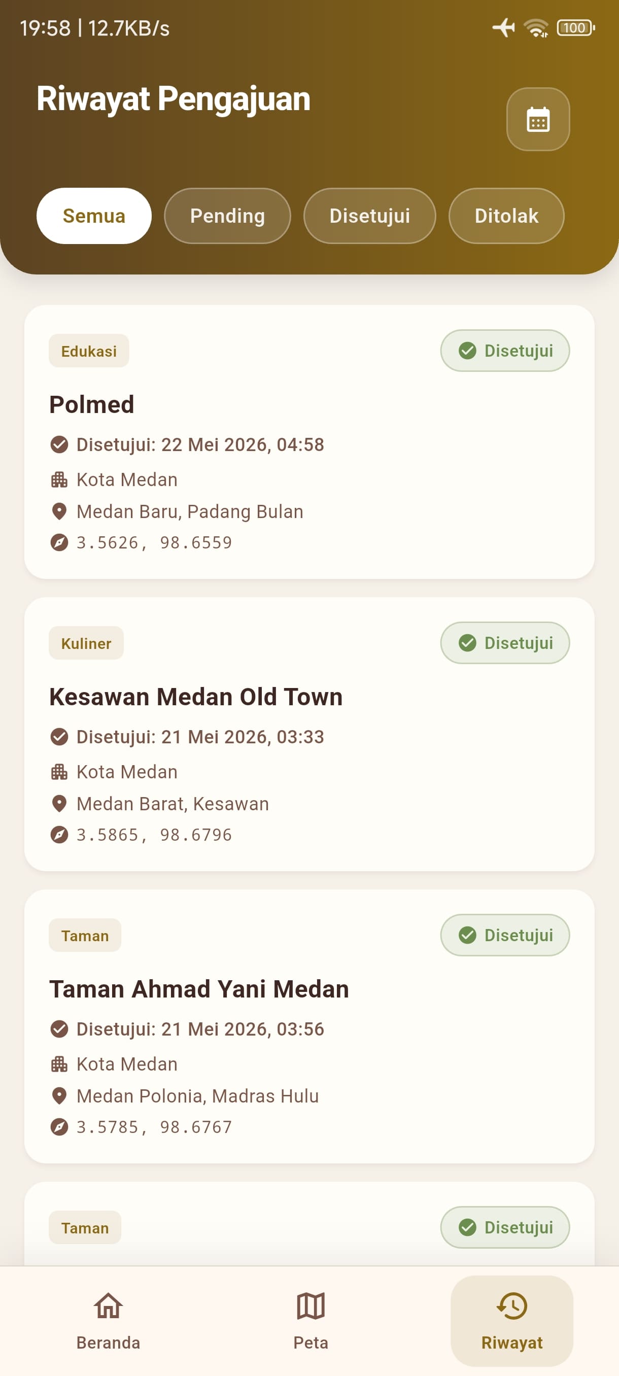 Screenshot 12 dari project SIG Pemetaan Tempat Wisata Di Daerah Kota Medan & Kabupaten Deli Serdang