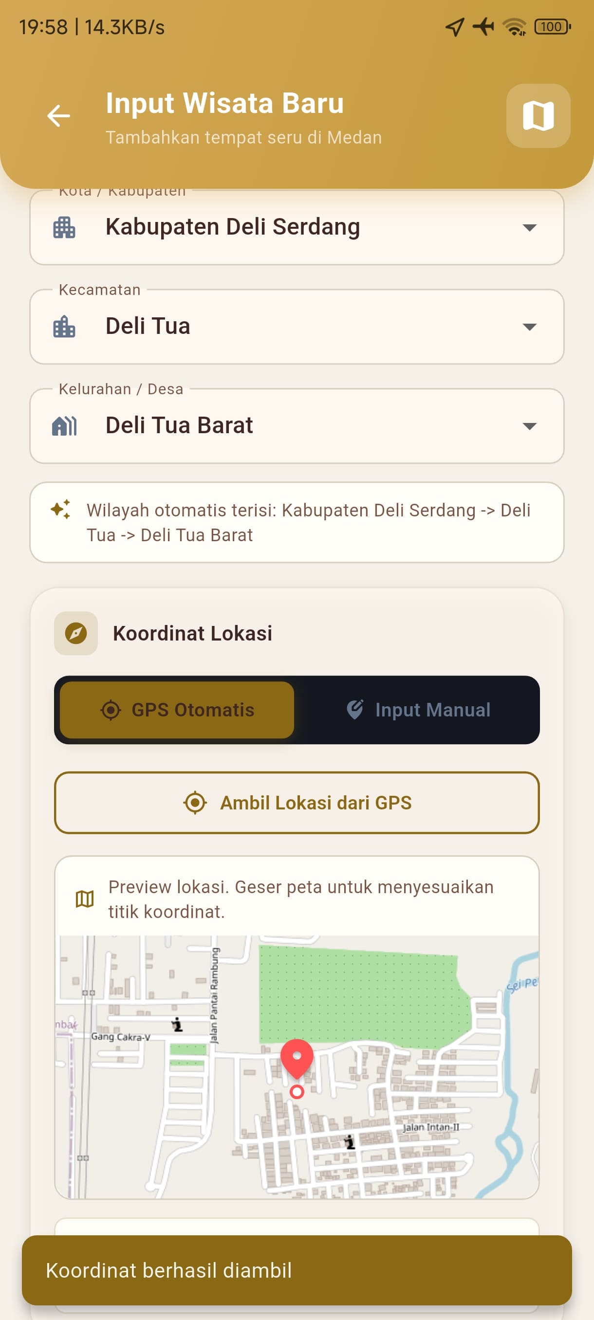 Screenshot 13 dari project SIG Pemetaan Tempat Wisata Di Daerah Kota Medan & Kabupaten Deli Serdang