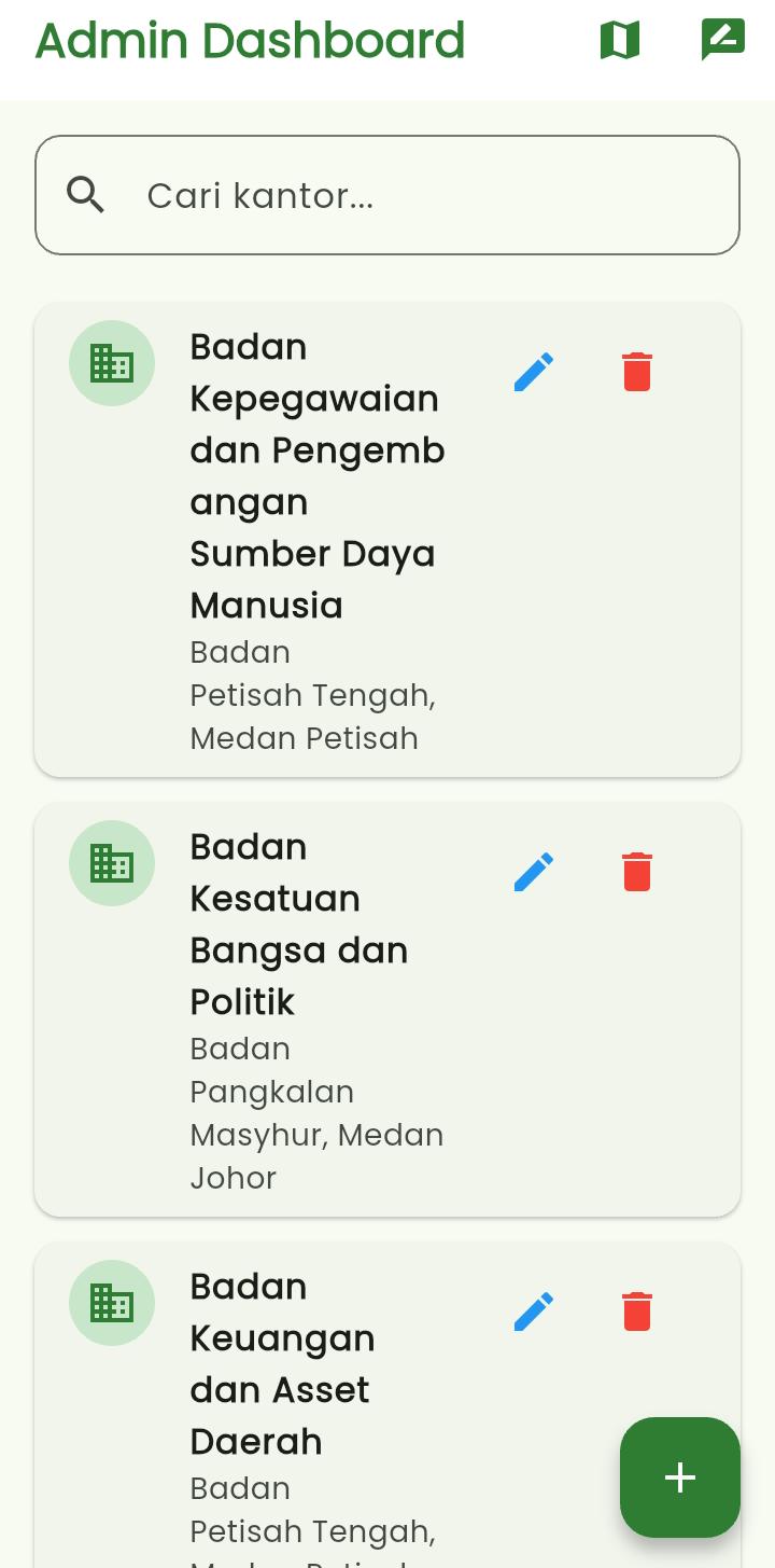 Screenshot 10 dari project Sistem Informasi Geografis (SIG) Pemetaan Kantor Dinas dan Badan Pemerintah Kota Medan