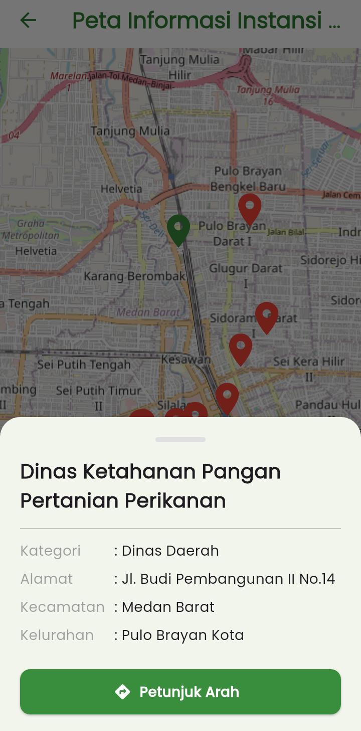 Screenshot 14 dari project Sistem Informasi Geografis (SIG) Pemetaan Kantor Dinas dan Badan Pemerintah Kota Medan
