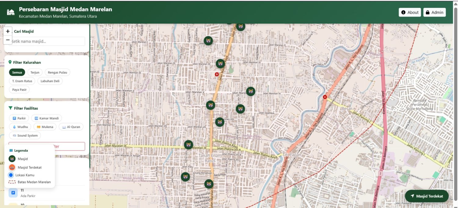 Thumbnail Sistem Informasi Geografis Persebaran Masjid di Kecamatan Medan Marelan