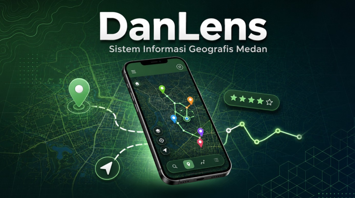 Thumbnail project Sistem Informasi Geografis (SIG) Pemetaan Lokasi Penting di Kota Medan Berbasis Mobile (DanLens) kategori Mobile App