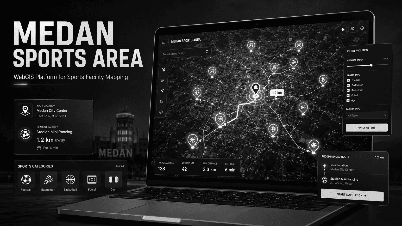 Thumbnail SISTEM INFORMASI GEOGRAFIS PEMETAAN TEMPAT OLAHRAGA DI KOTA MEDAN