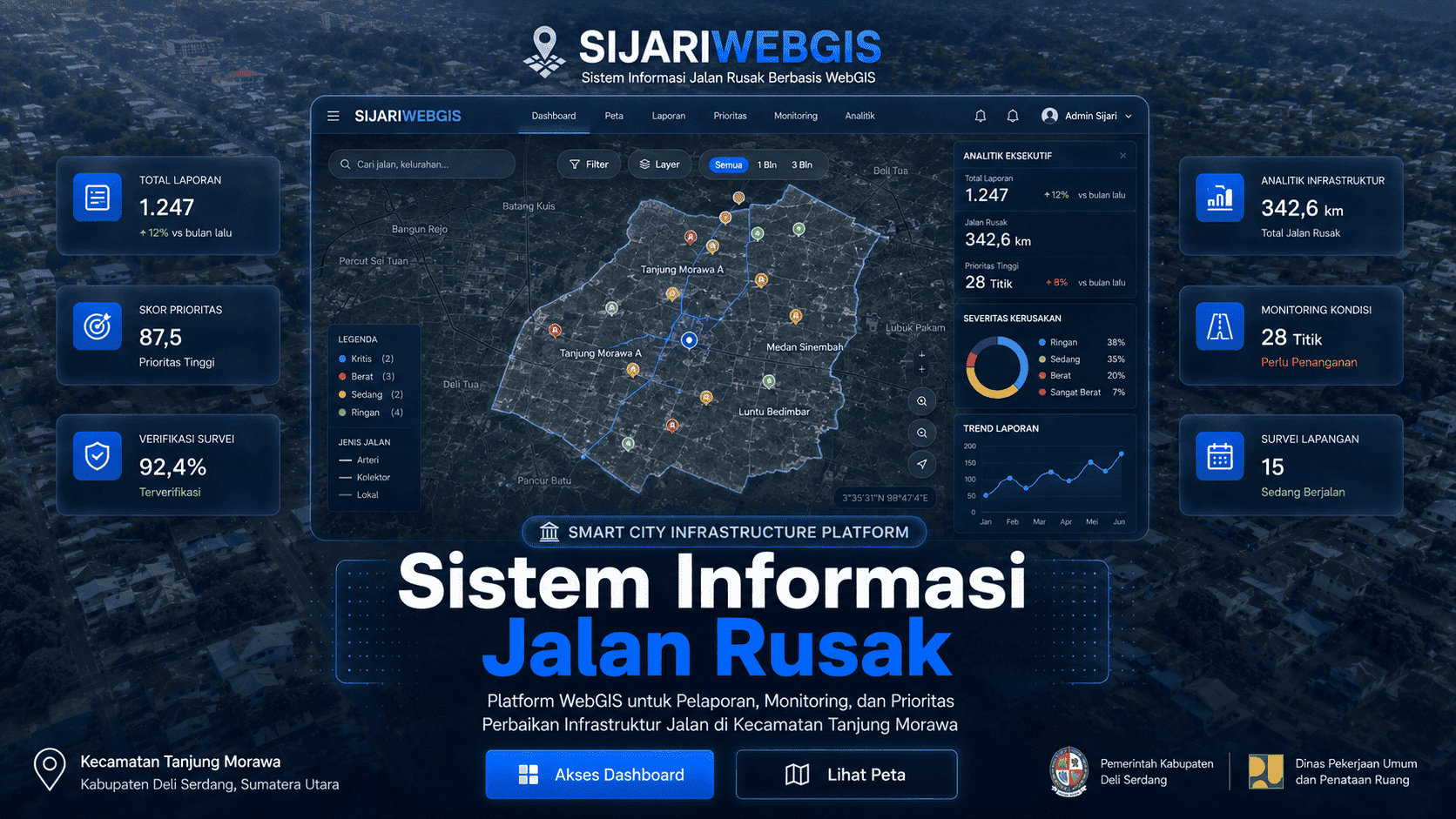 Thumbnail Sistem Perbaikan Jalan Rusak Kecamatan Tanjung Morawa 
