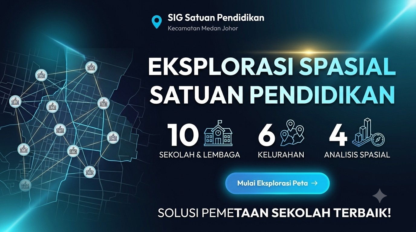 Thumbnail Sistem Informasi Geografis (SIG) Persebaran Satuan Pendidikan Wilayah Medan Johor Berbasis Web