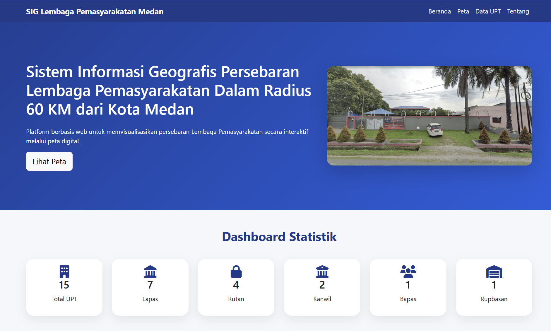 Persebaran Lembaga Pemasyarakatan Dalam Radius 60KM Dari Kota Medan