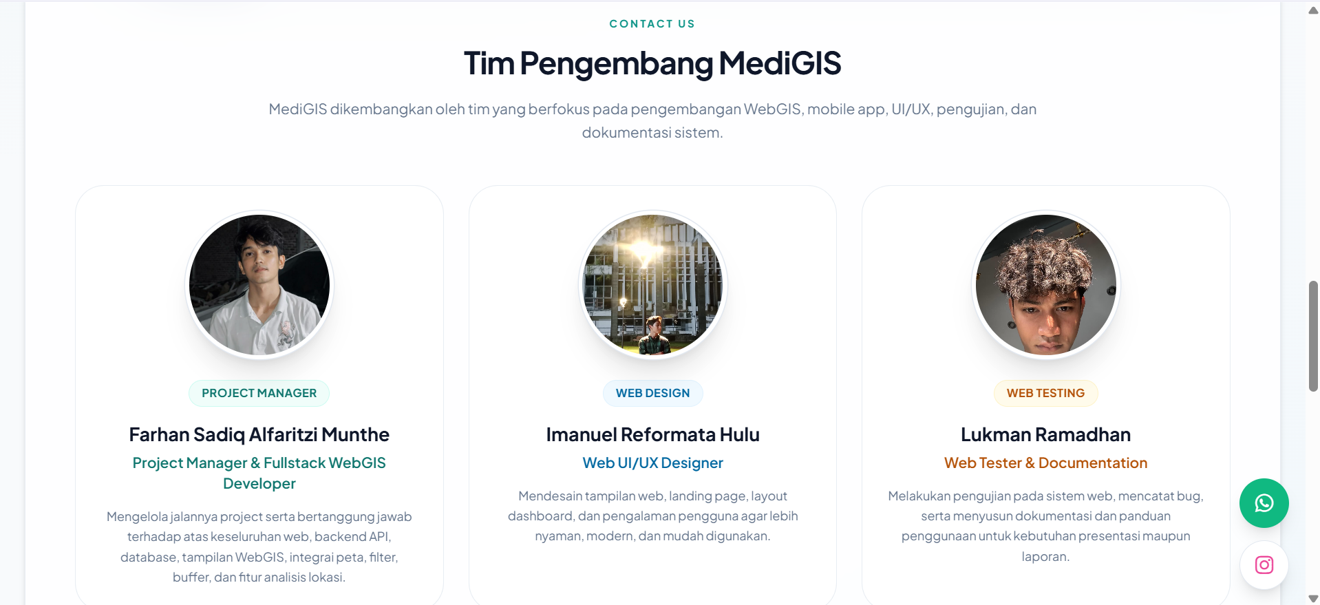Screenshot 2 dari project MediGIS: WebGIS Pemetaan Fasilitas Kesehatan Kecamatan Medan Kota