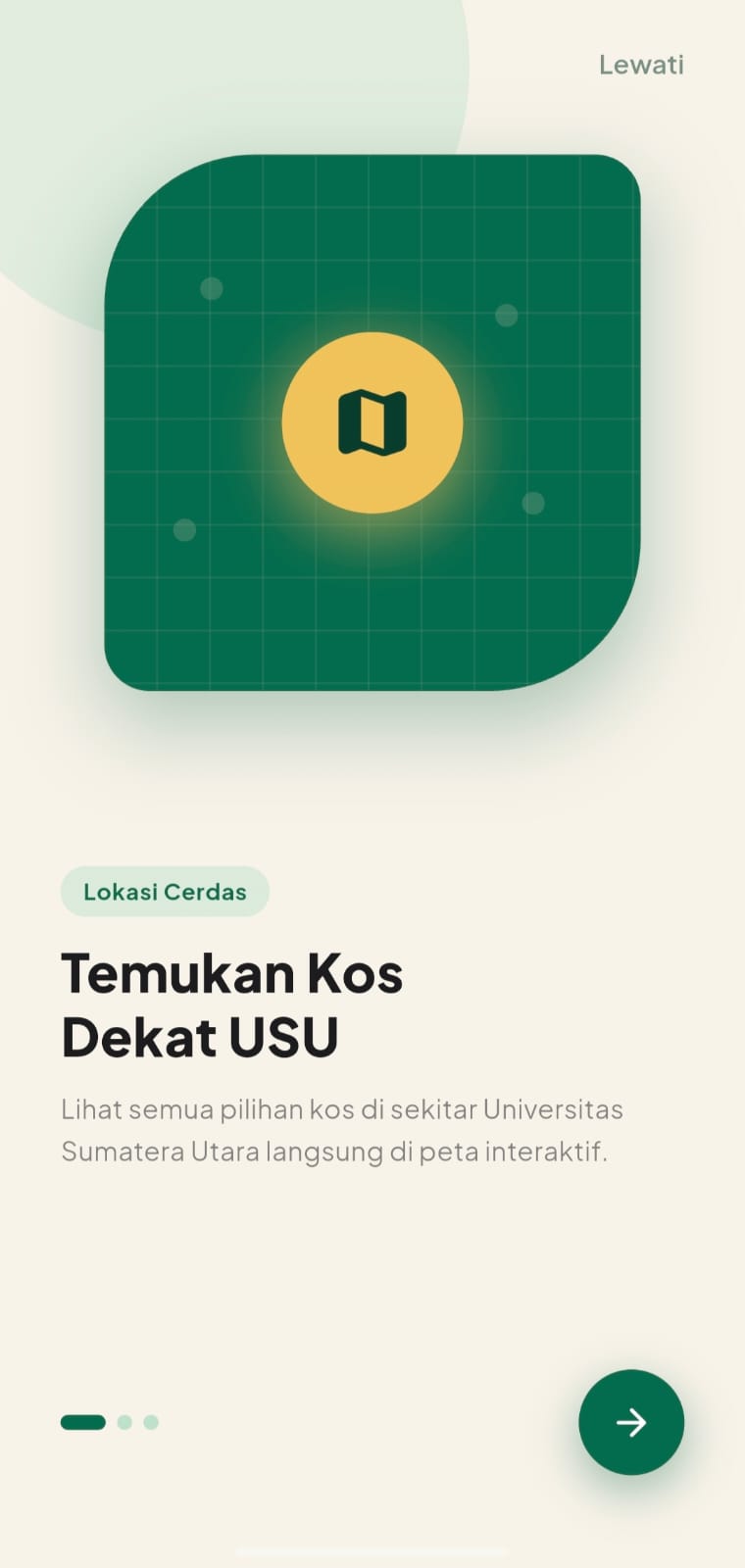 Screenshot 1 dari project Nearkos USU