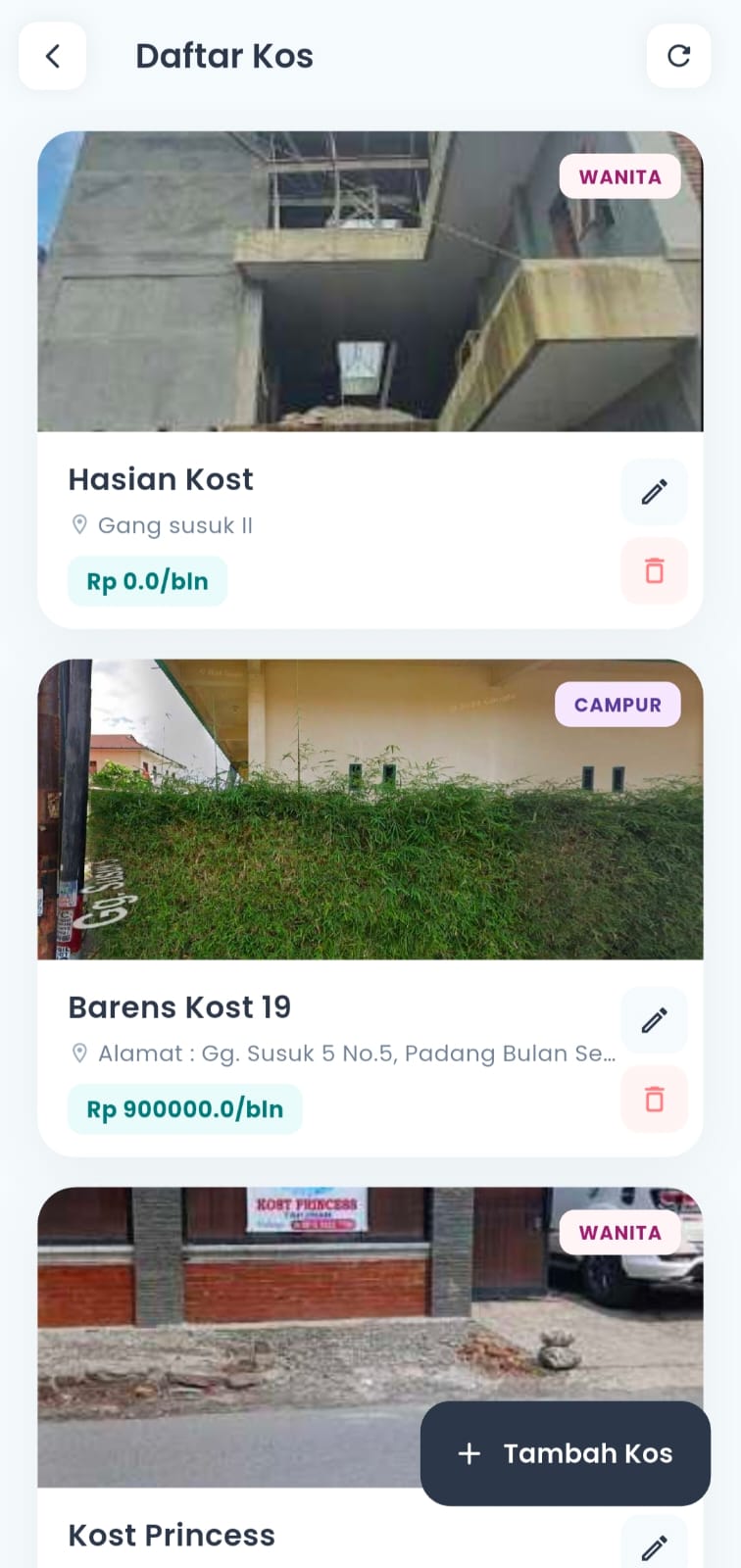 Screenshot 6 dari project Nearkos USU