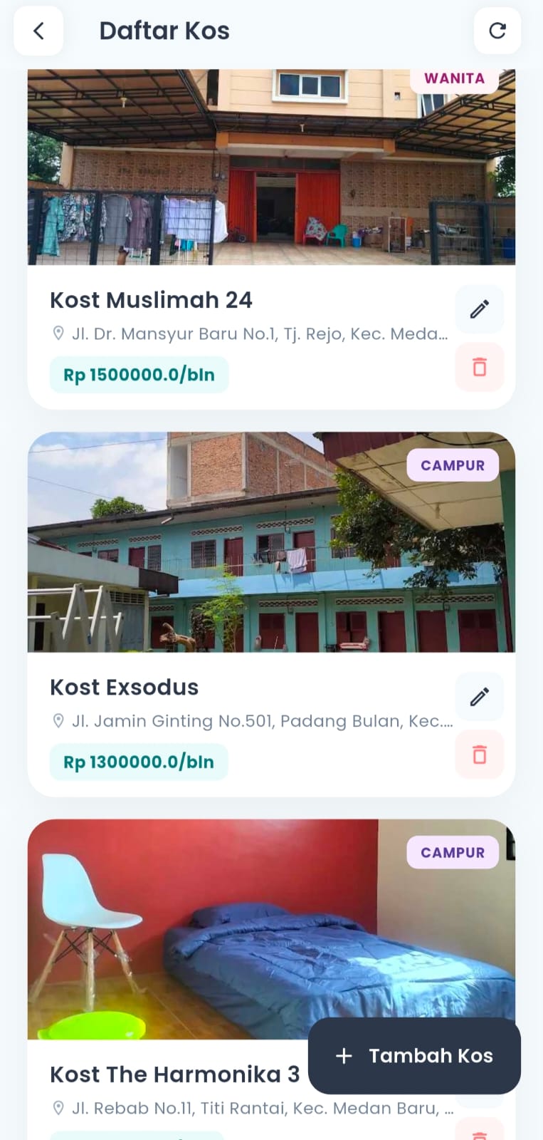 Screenshot 7 dari project Nearkos USU