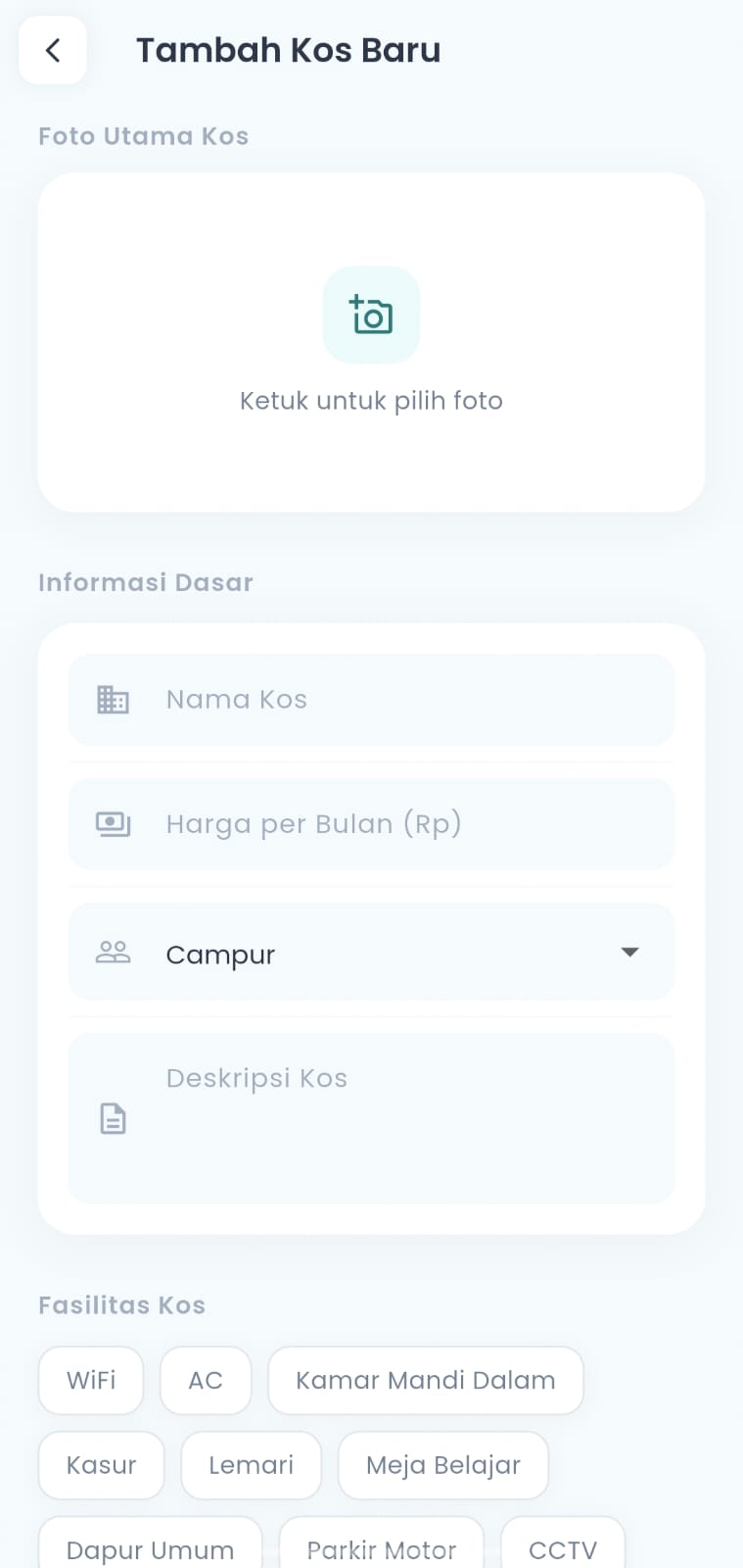 Screenshot 8 dari project Nearkos USU