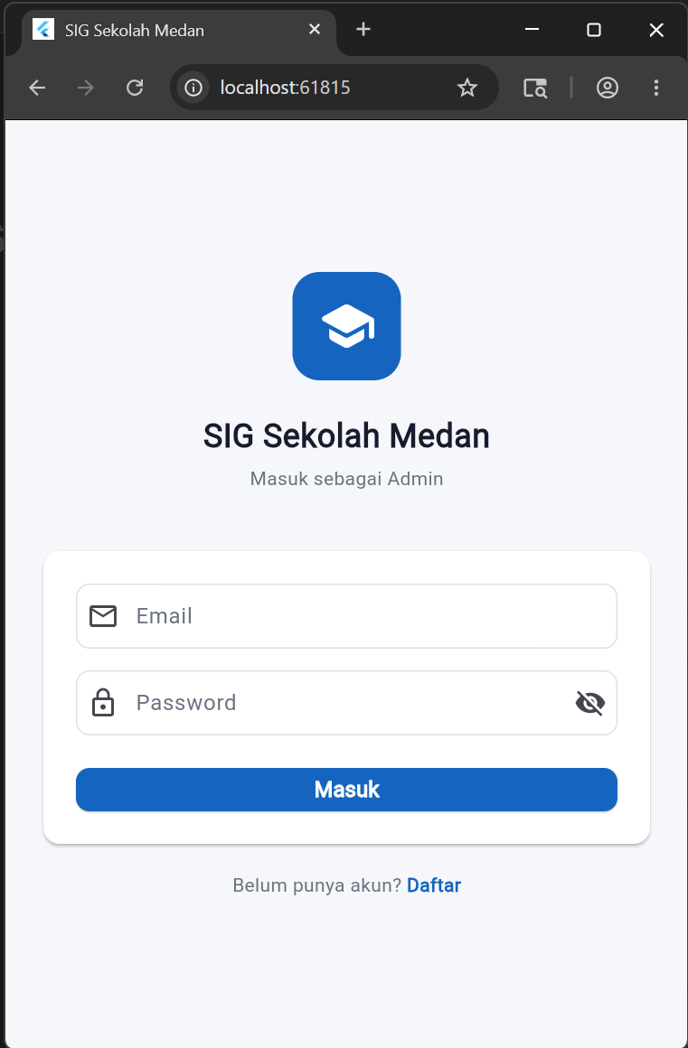 Screenshot 6 dari project SIG Pemetaan Zonasi Sekolah Kota Medan