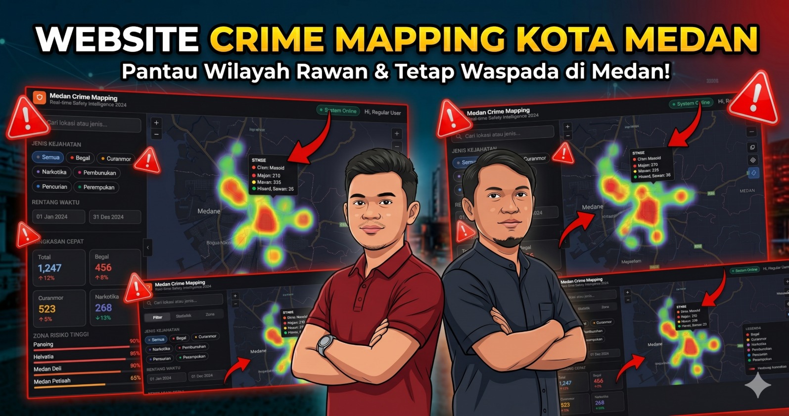 Screenshot 1 dari project Crime Mapping Kota Medan
