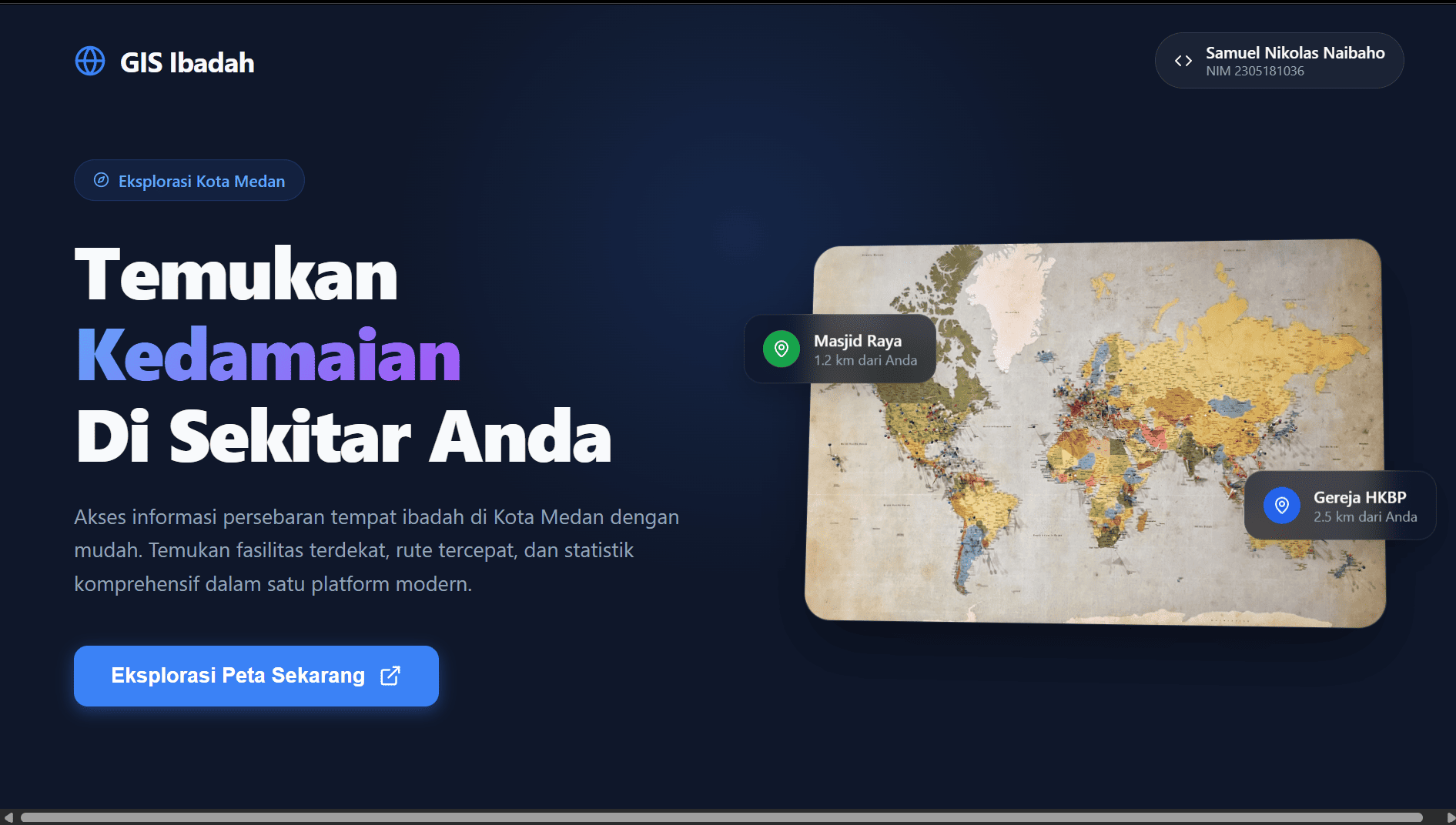 GIS-Persebaran Tempat Ibadah di Medan