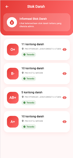 Screenshot 18 dari project BloodShare – Aplikasi Donor Darah dan Permintaan Darah Berbasis Mobile
