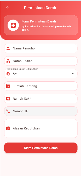 Screenshot 20 dari project BloodShare – Aplikasi Donor Darah dan Permintaan Darah Berbasis Mobile