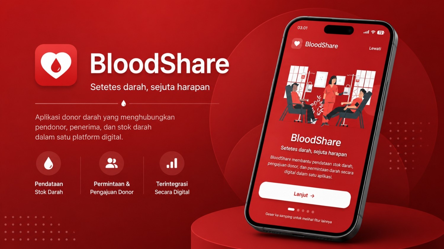 BloodShare – Aplikasi Donor Darah dan Permintaan Darah Berbasis Mobile