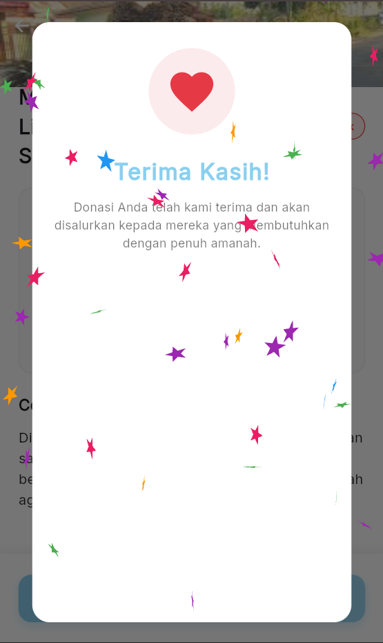 Screenshot 7 dari project Aplikasi Donasi We Safe Berbasis Flutter