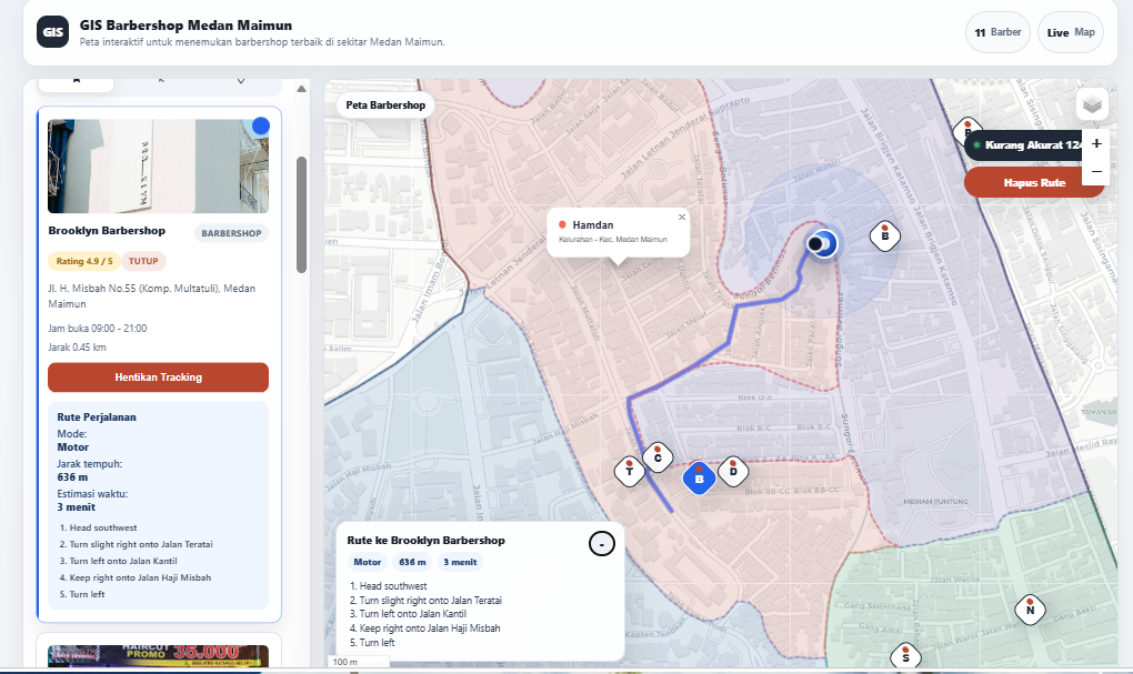 Screenshot 2 dari project WebPangkasGIs