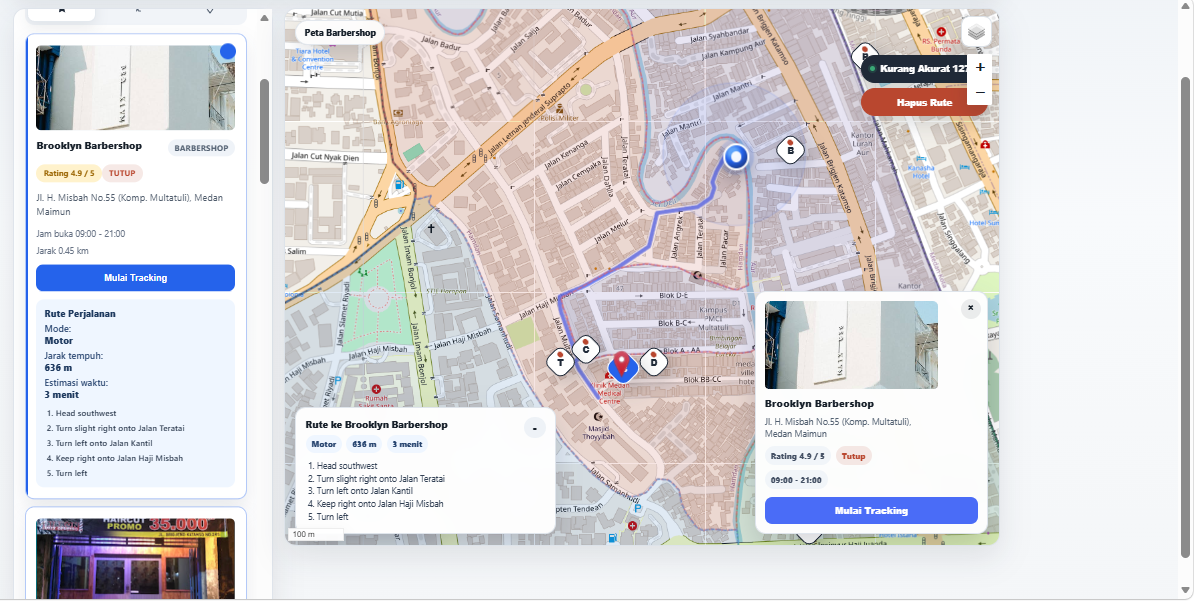 Screenshot 4 dari project WebPangkasGIs