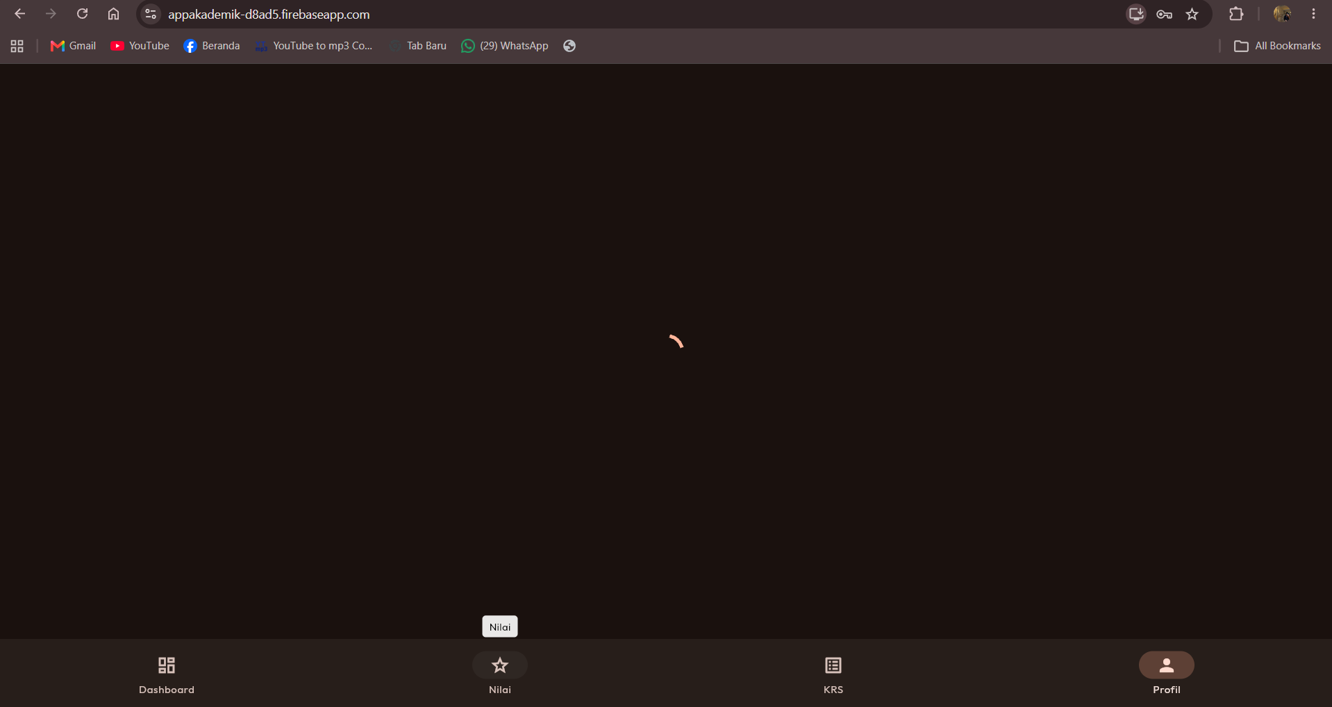 Screenshot 7 dari project Aplikasi Akademik Jurusan Komputer & Informatika Polmed berbasis Flutter dan Firebase